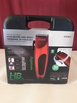 COBY Professional Grade Full Barber Style 30 Piece Kit For Hair Beard And Body