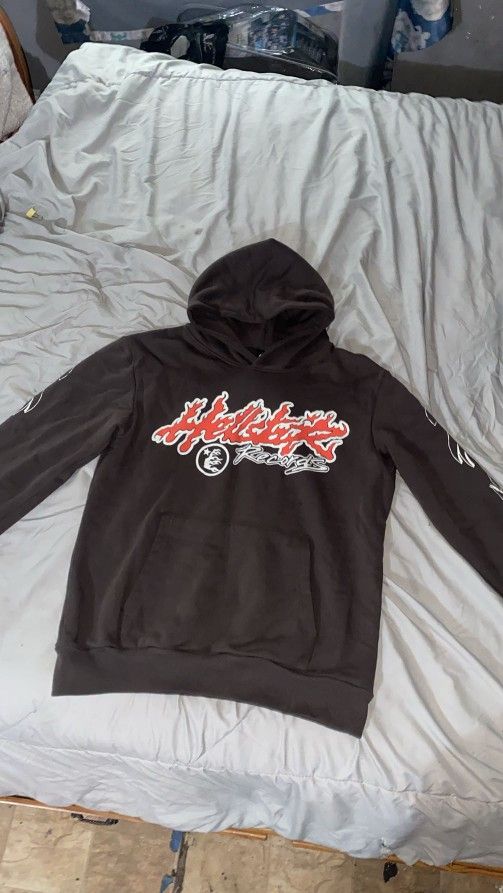 Hellstar Studio Records Tour Hoodie Faded Black/Grey