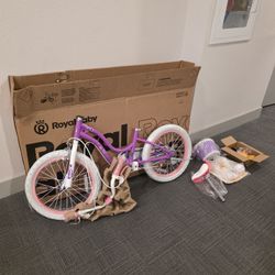 RoyalBaby Girls Bike Classic & EZ Kids Bike, Balance and Pedal Bicycle 18 Inch Toddlers to Big Kids