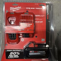 New Milwaukee M18 8.0 With Rapid Charger