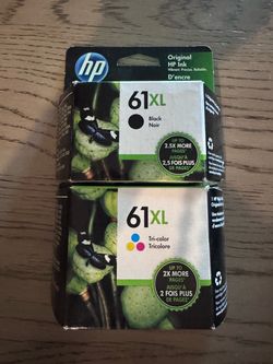 HP 61XL Black and Tri-Color Ink Cartridges
