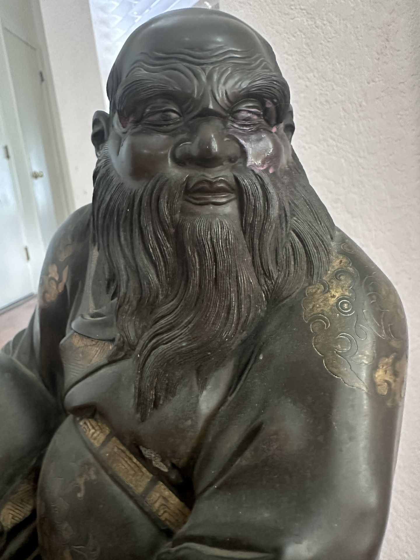Bronze Chinese Or Japanese Statue. 