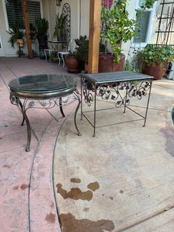 Metal accent Tables Indoor/outdoor