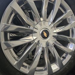 4 2024 CHEVROLET TAHOE 22" RIMS&TIRES