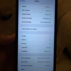 iPhone 11 64 GB Black Unlocked with Otterbox Defender Pro