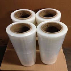 The Boxery 4 Rolls Stretch Heavy Duty Wrap 18"x1500' Per Roll 4 rolls Included