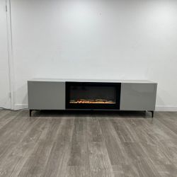 Brand New TV Stand With Fireplace  -Delivery ⚡️🚚
