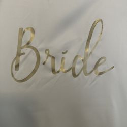 Silky White Bridal Robe