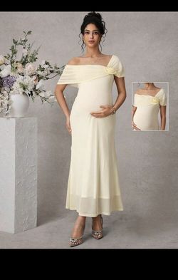 Cream Maternity Dress