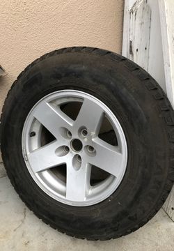 Spare Jeep wheel & tire