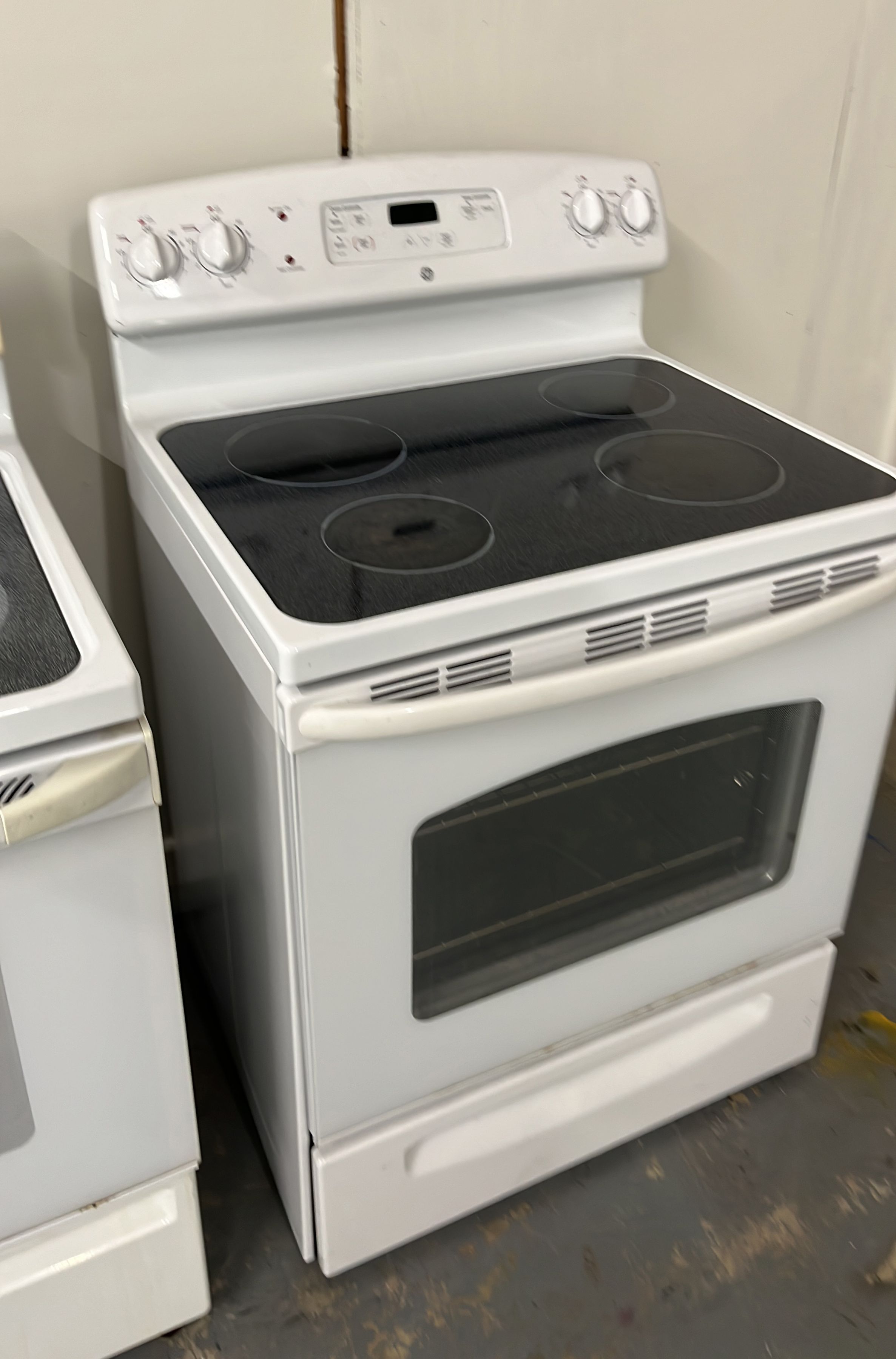 GE Glass Top Stove Electric Stove With Digital Display