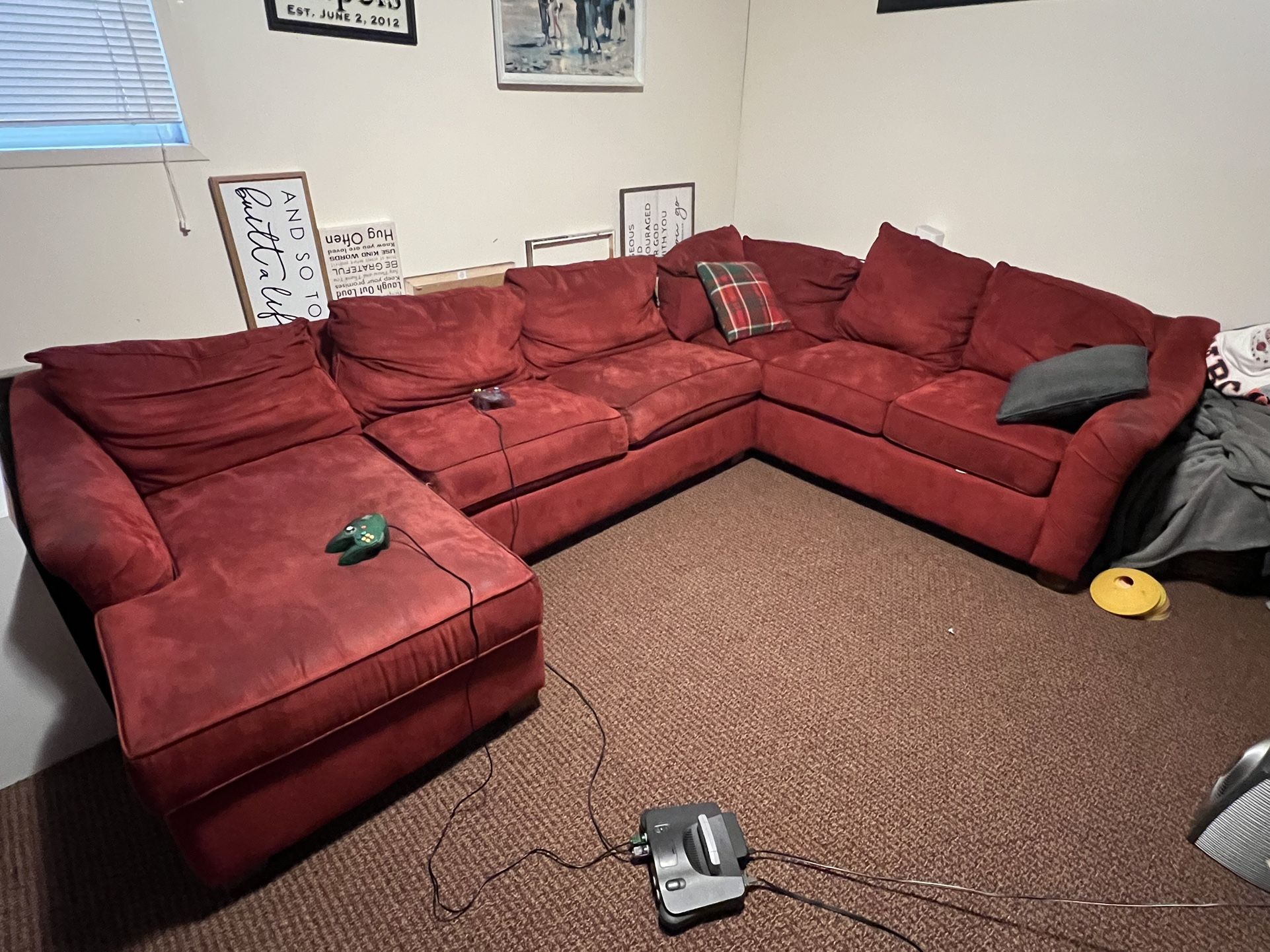 Red Sectional Couch free