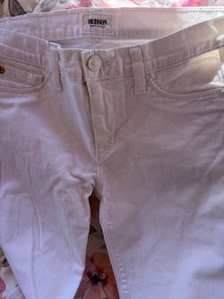 26 Waist Hudson Jeans White Denim Pants