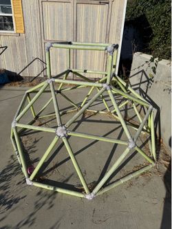 Used monkey bar climbing tower children's play set