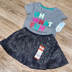 Christmas Shirt & Skirt NWT 