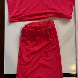 Pink Set Short Set