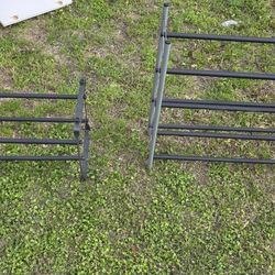 Two Metal Shoe Organizers 