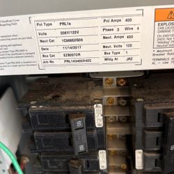 Used Industrial 300 Amp Electrical Panel 