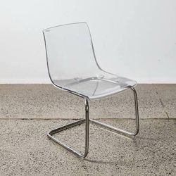 TOBIAS IKEA Clear Acrylic Chairs