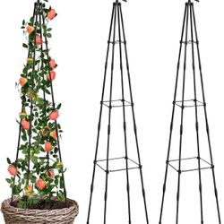 All New 59” 2 Pack Garden Trellis For Climbing Plants Outdoor 
