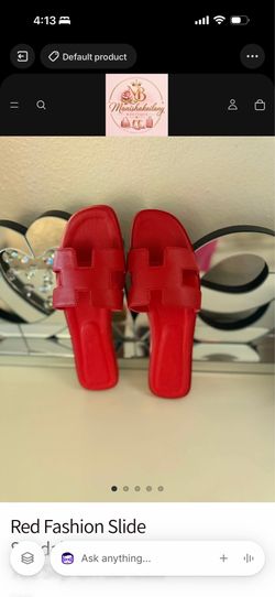 Red Fashion Slide Sandals – Comfortable & Stylish