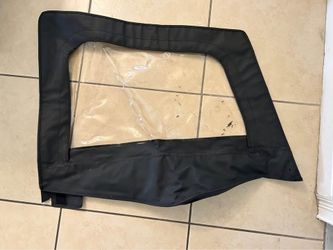 Jeep Wrangler YJ Passenger-Side Upper Half Door – Black