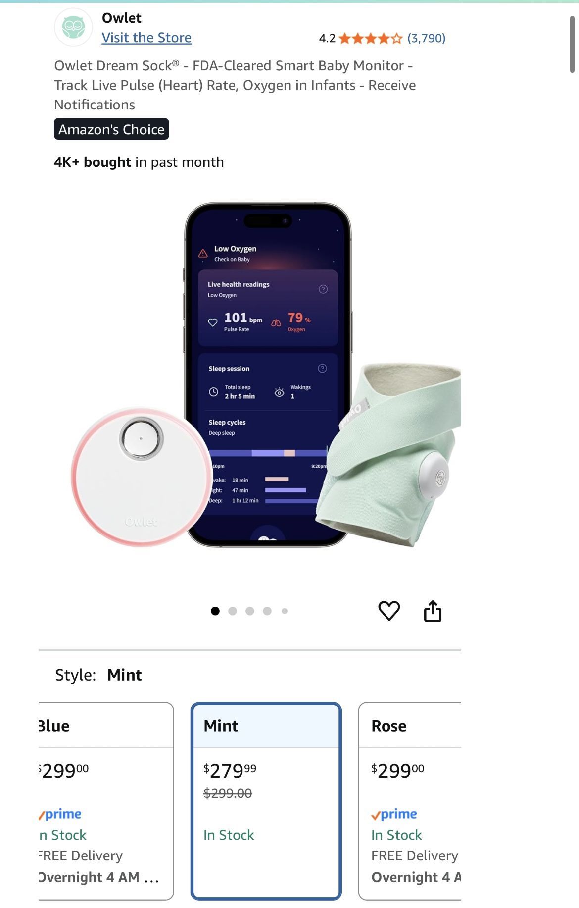Owlet Smart Sock