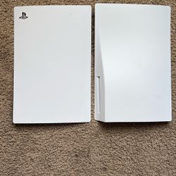 Ps5 Disc Version Plates (white)