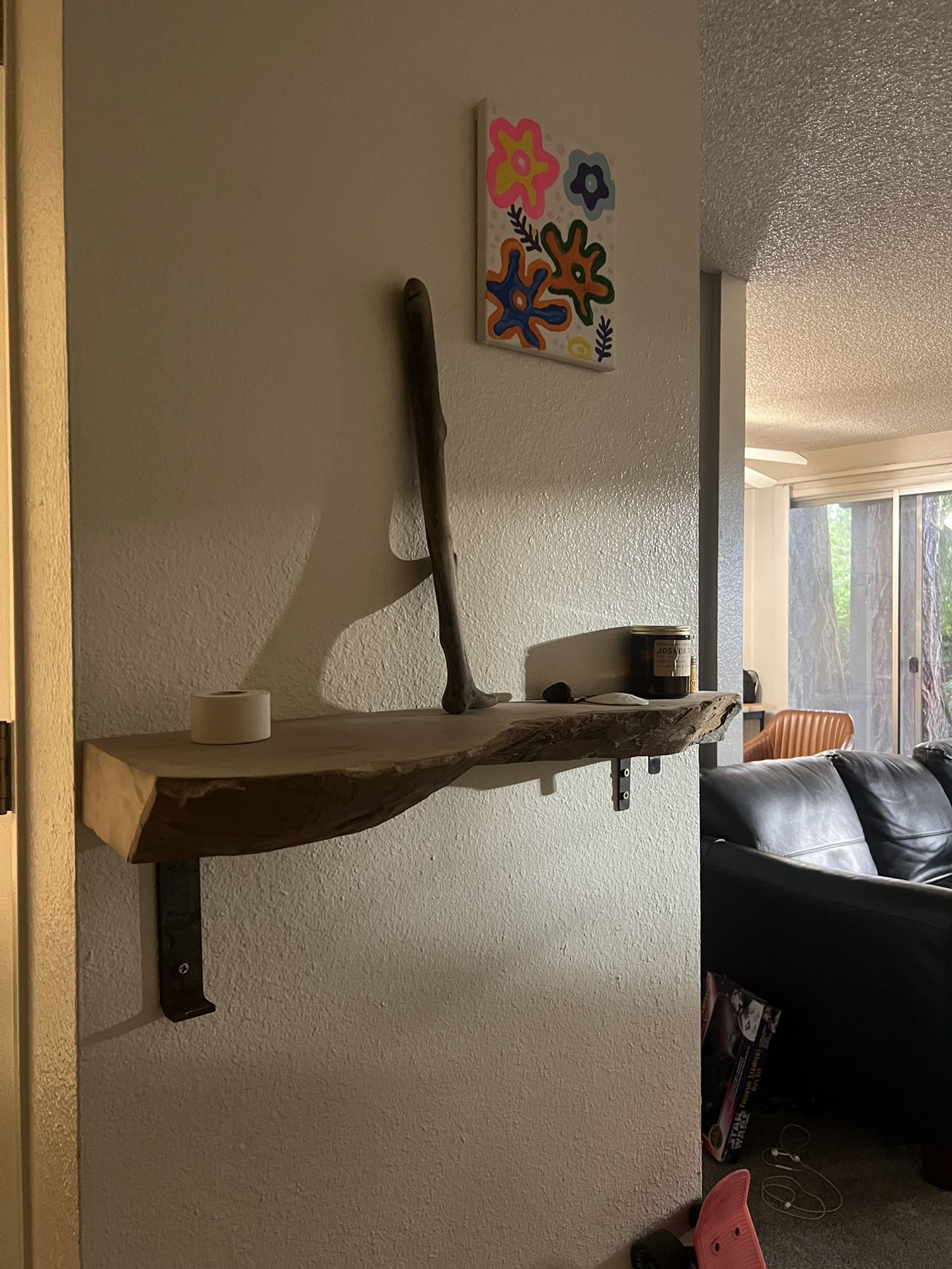 Live Edge Wood Shelf