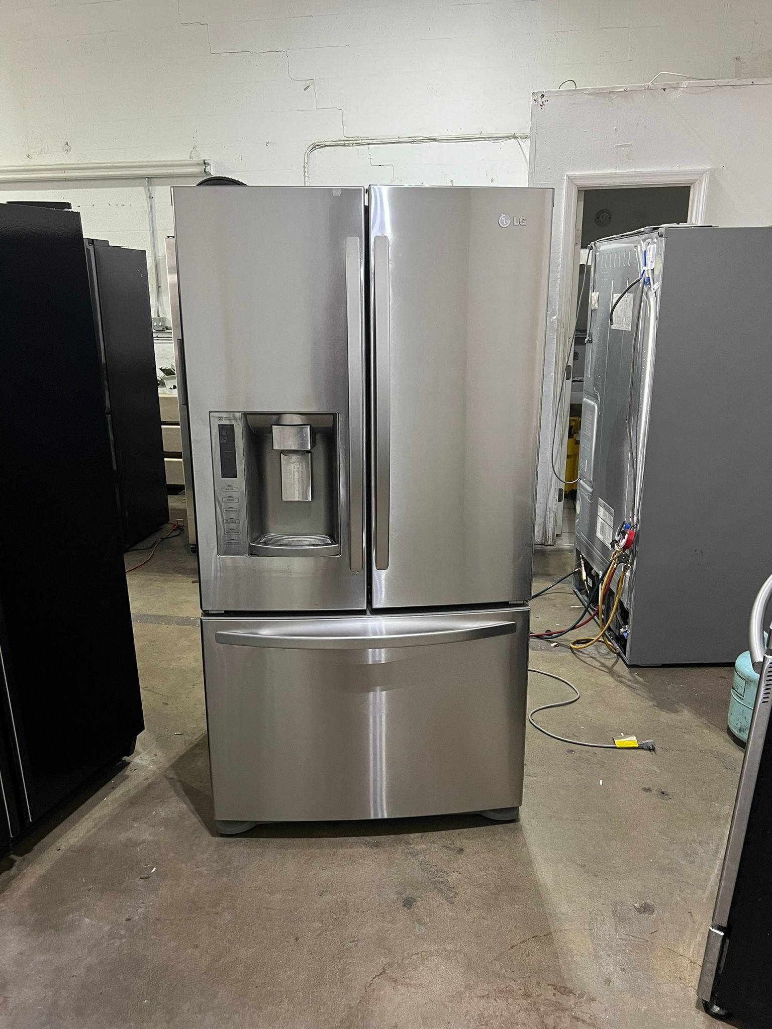 lg fridge silver