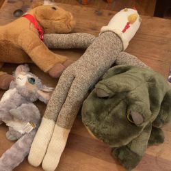 Group Of 4 Unique / Collectible Stuffed Animals