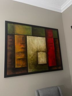 Modern Abstract Framed Wall Art – Ready to Hang