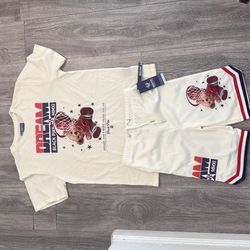 Boys XL 18-20 outfit shorts and shirt