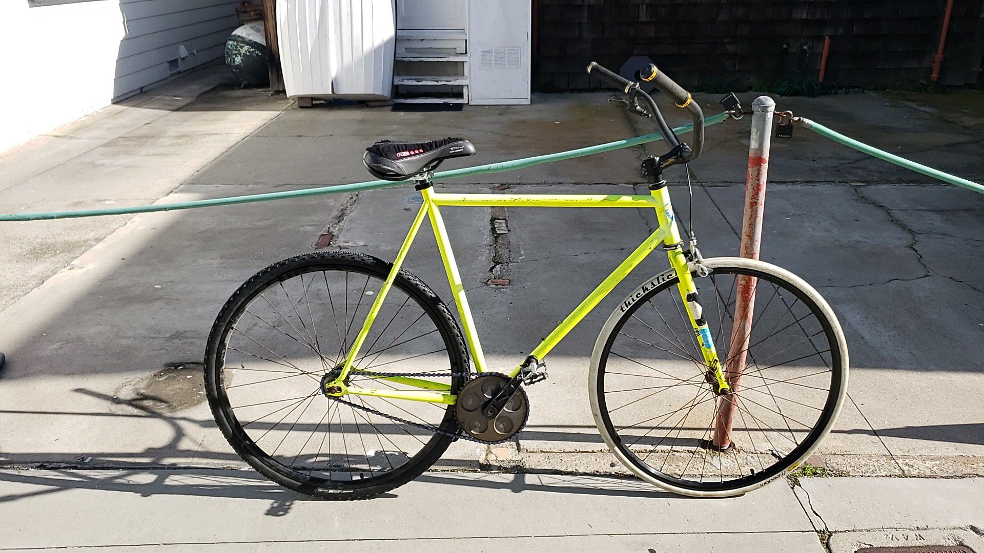 Fixed gear cyclocross bar bike xl frame