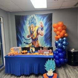 Goku Party Wall Background ( X LARGE )
