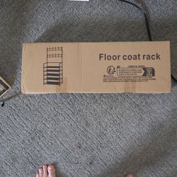 Black Floor Coat Rack