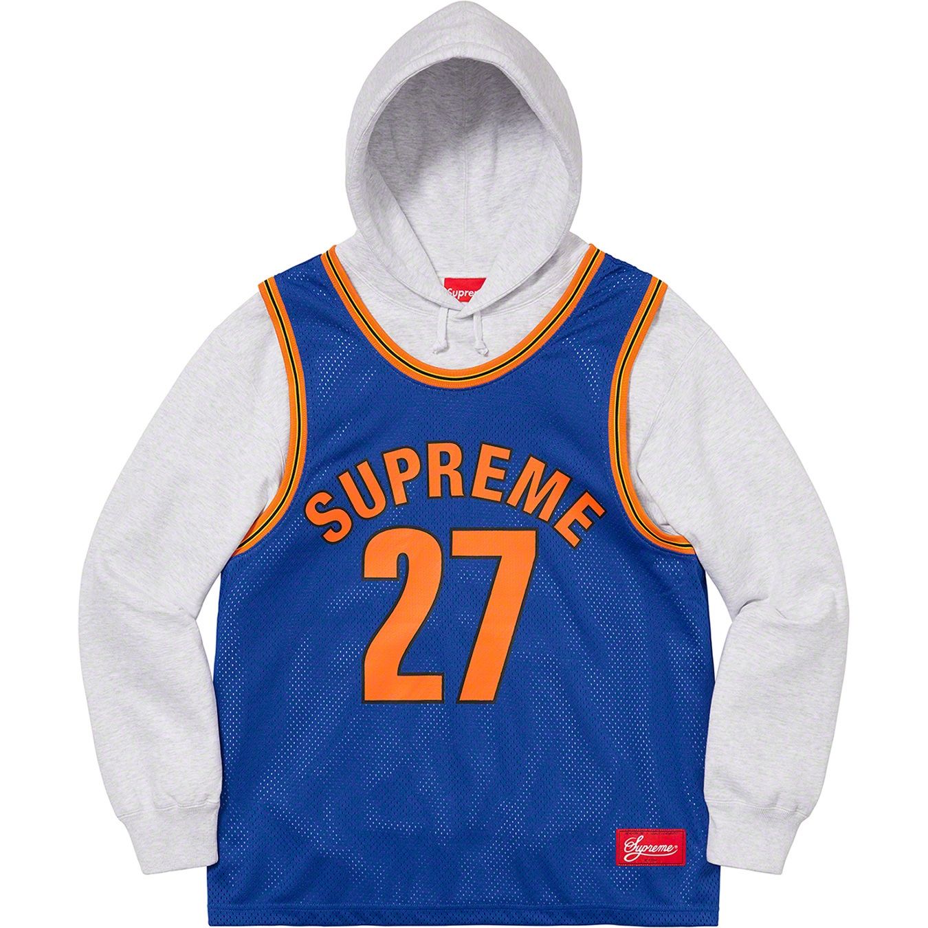 Supreme Basketball Jersey Hooded Sweatshirt