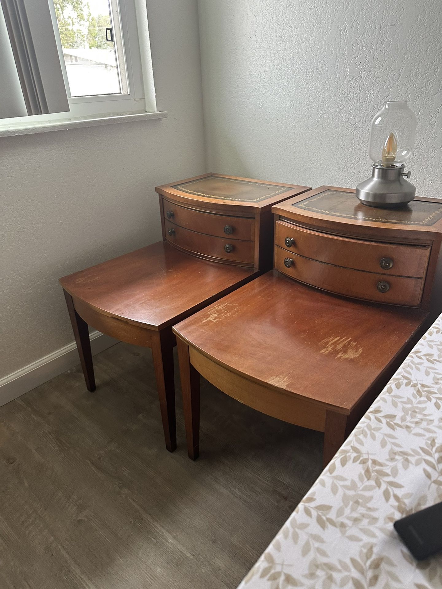 Vintage Mid Century Nightstand End Table $150 For Both