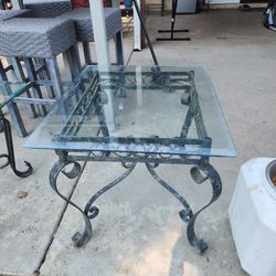 Glass Side Table