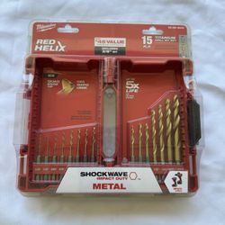 Milwaukee SHOCKWAVE IMPACT DUTY Titanium Twist Drill Bit Set (23-Piece)