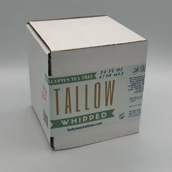 SEALED Lady May Whipped Tallow Eucalyptus Tea Tree Oil 24 Fl OZ 1.5 LB