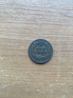 1896 US small one cent INDIAN HEAD