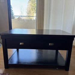 Coffee Table With Top Lift And Wheels