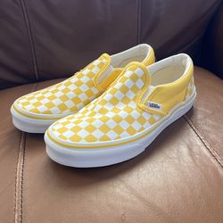Yellow Checker Vans
