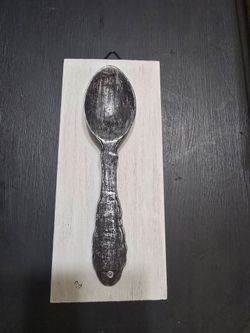 Decorative Metal Spoon Wall Plaque