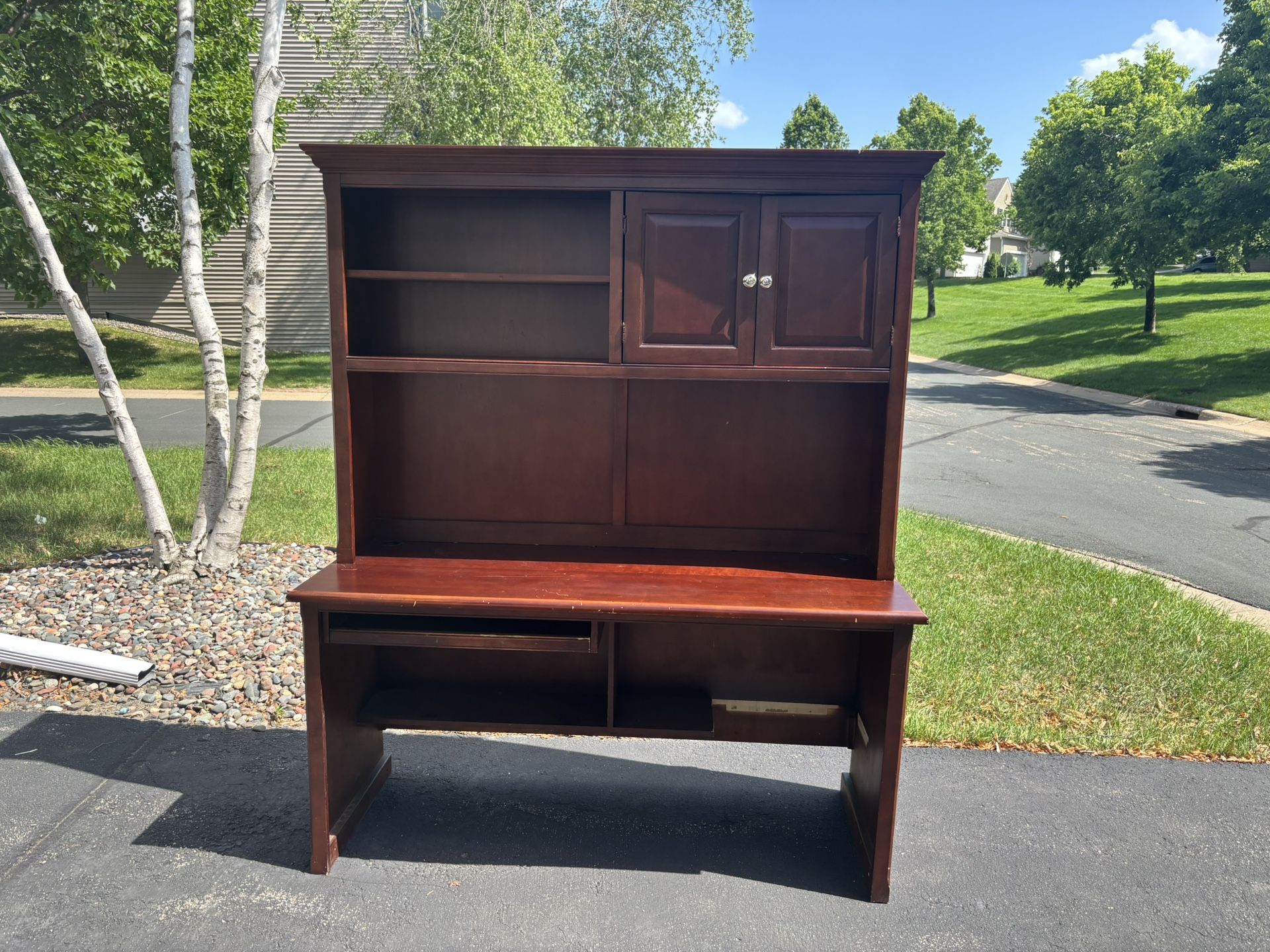 Wooden Antique Desk/Hutch
