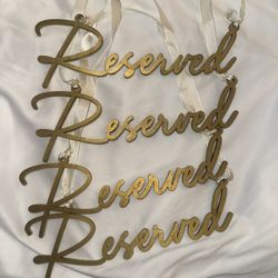 Wooden Reserved Signs