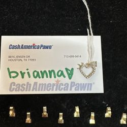 Heart And Crown Pendent 10k 1.6 Grams 