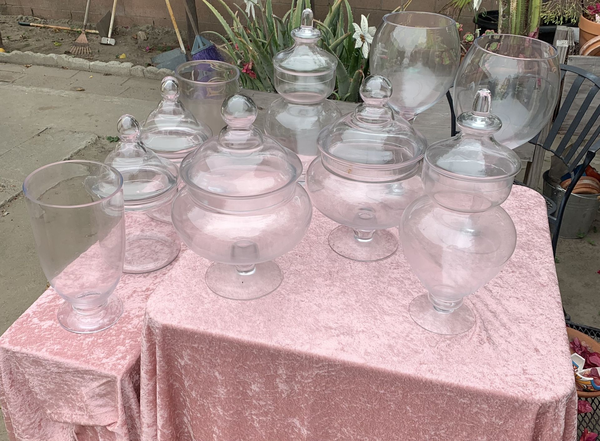 Candy Glass Jars, Candy Buffet, Glass Decor for Sale in Norwalk, CA OfferUp