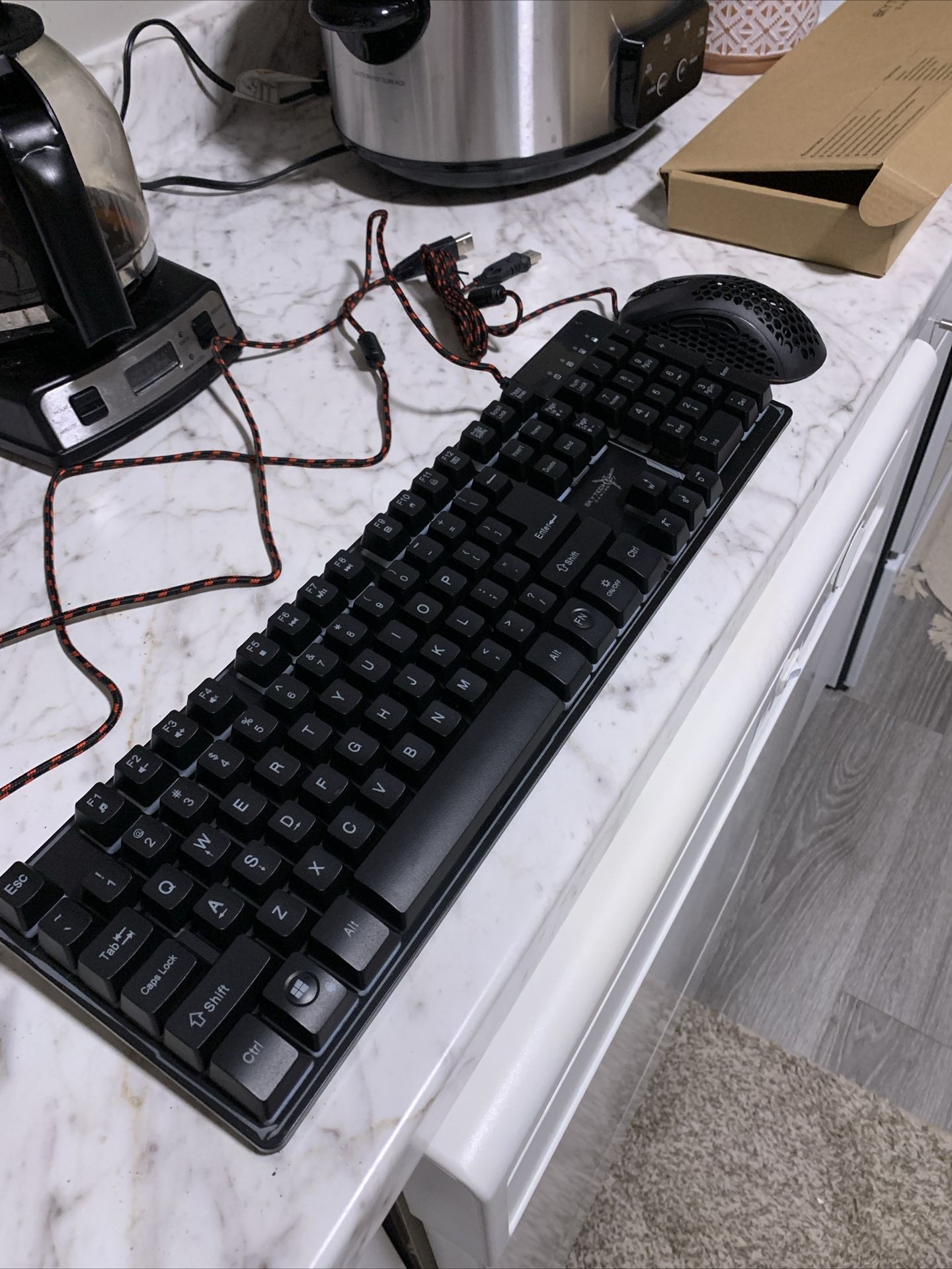 Sky gaming Rainbow Keyboard And Mouse.